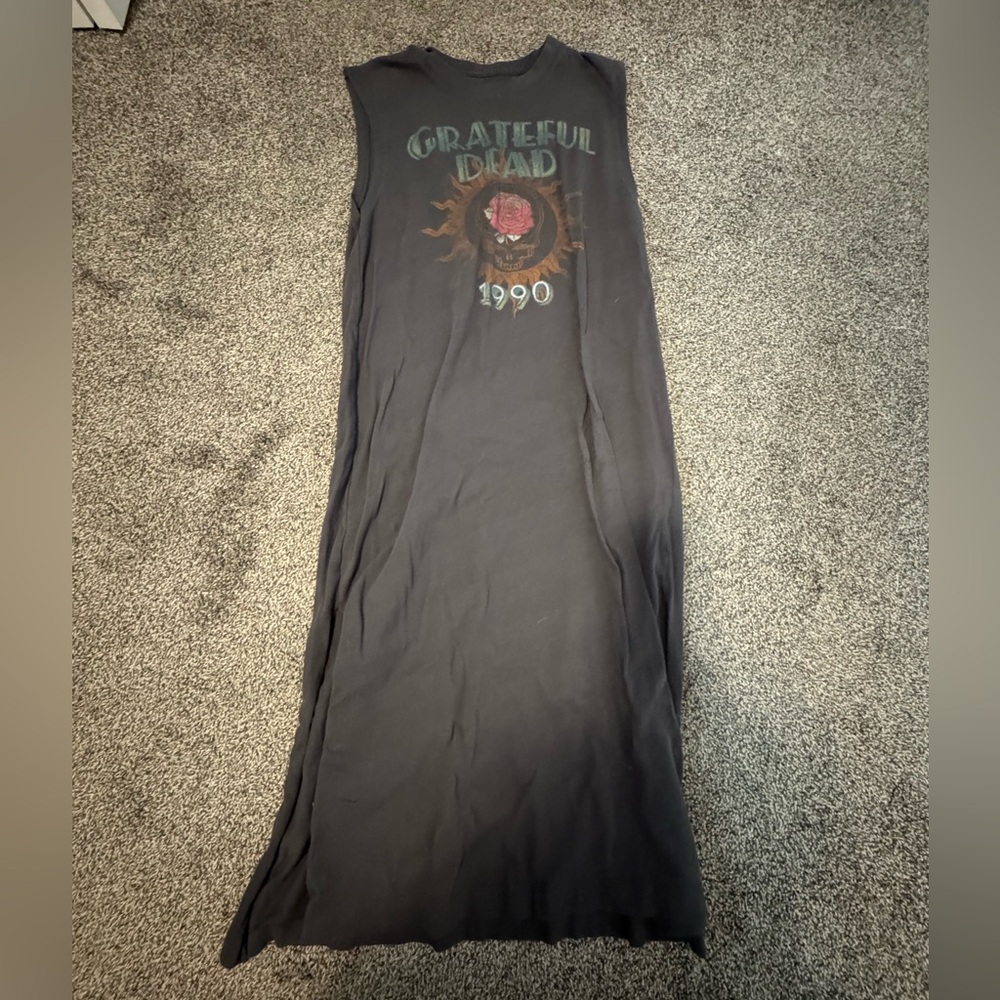 American Eagle Outfitters Black Graphic T-shirt Dress